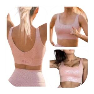 IVL size 6 pink foil leopard Chi Chi Power Sports Bra